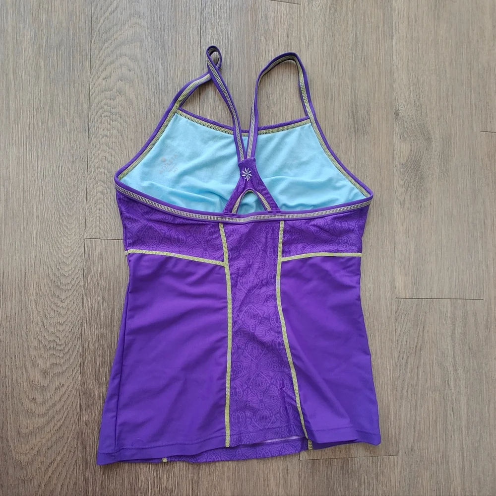 Athleta Dive In Medley Tankini Swimsuit Top in Electric Purple